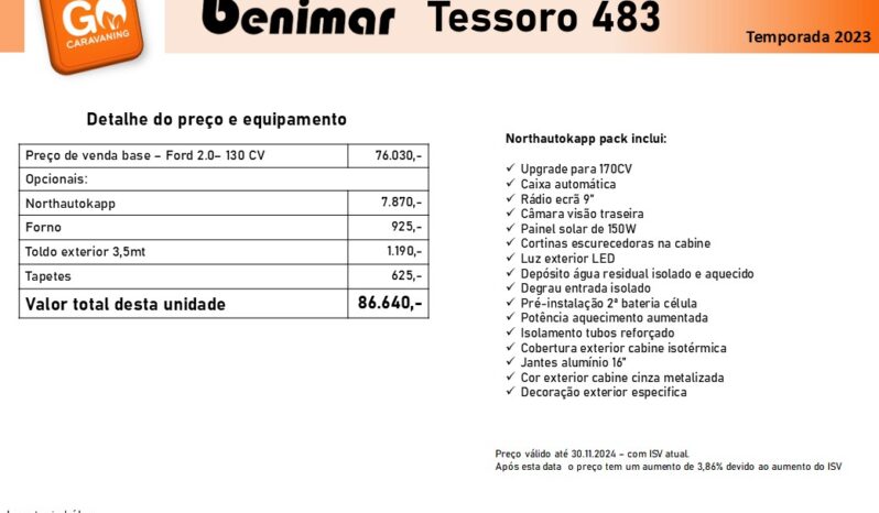 BENIMAR, Tessoro 483 cheio