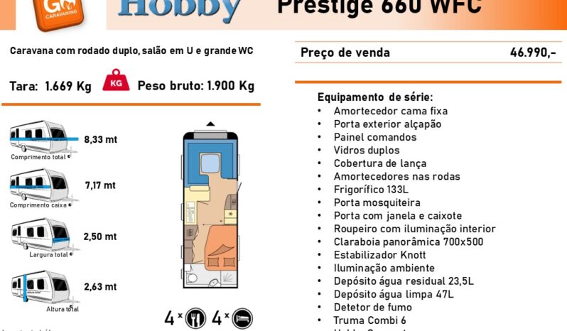 HOBBY, Prestige 660 WFC cheio