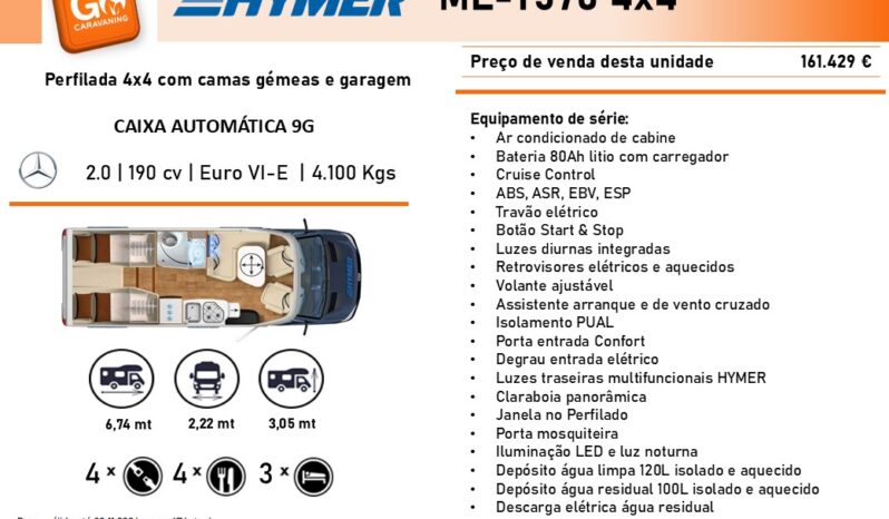 HYMER, MLT 570 4×4 cheio