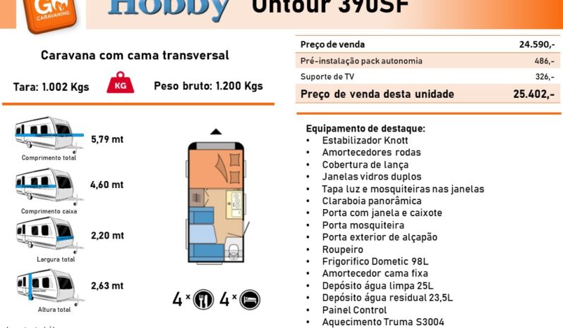 HOBBY, ONTOUR 390SF cheio