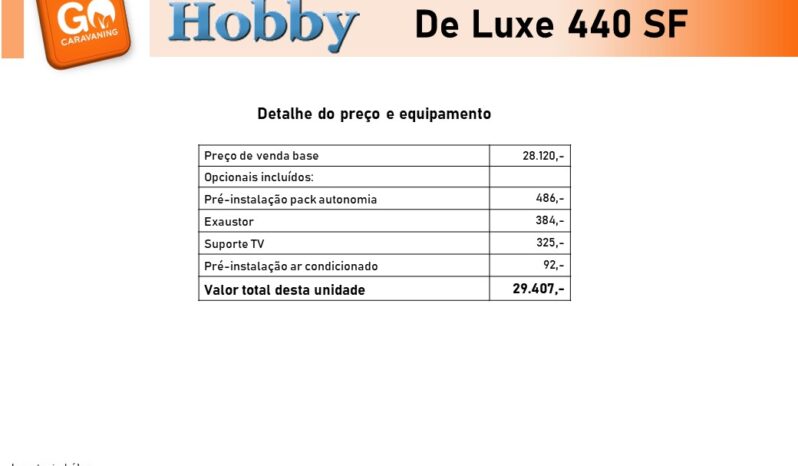 HOBBY, De Luxe 440 SF cheio