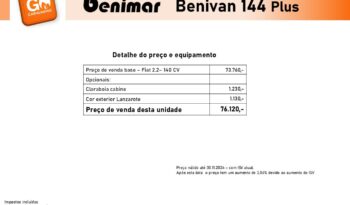 BENIMAR, Benivan 144 Plus cheio