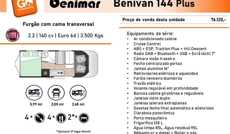 BENIMAR, Benivan 144 Plus cheio