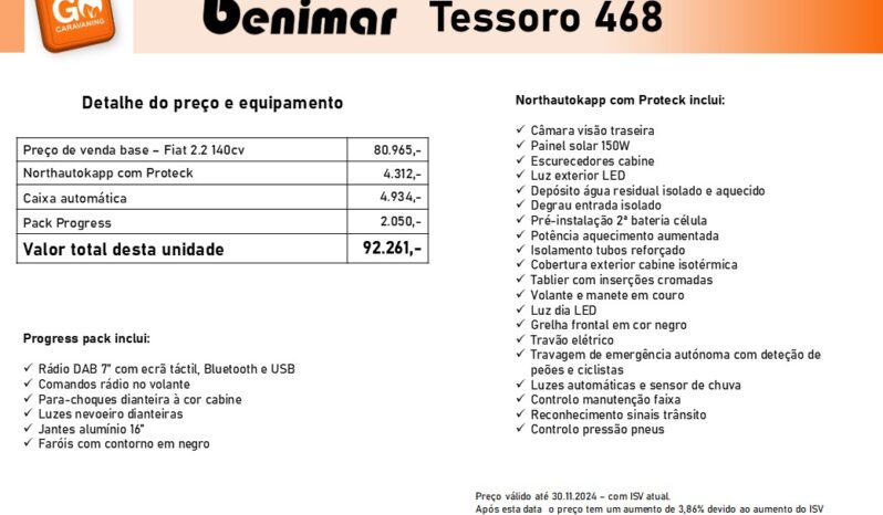 BENIMAR, Tessoro 468 cheio