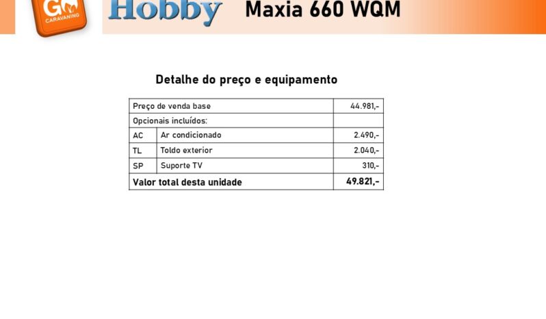 HOBBY, Maxia 660 WQM cheio