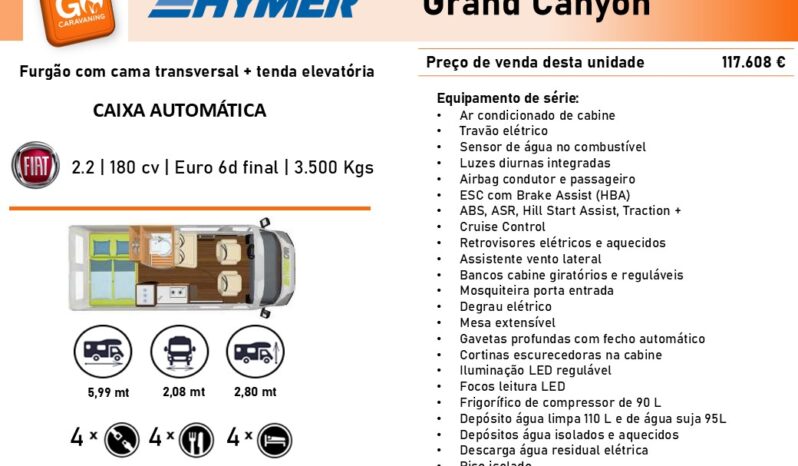 HYMER, Grand Canyon cheio