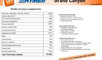 HYMER, Grand Canyon cheio